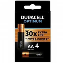 DURACELL MX1500 D6OA01 CERUZAELEM 1.5V AA OPTIMUM  4DB/CSOMAG  PÁNTOK