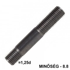 ÁSZOKCSAVAR M16*50 1.25d DIN 939-8.8 NAT. IMPORT METRIKUS CSAVAROK