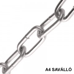 FOLYÓLÁNC D2.0 HOSSZÚSZEMŰ DIN 763 A4 (08*22) INOX IMPORT LÁNC